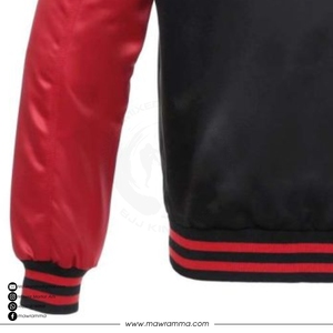 OEM Custom Satin Bomber <b>Jacket</b> Windproof Winter Coat Embroidered <b>Camo</b> Patchwork Loose Fit Streetwear <b>Jacket</b> For Unisex - Product Image 6