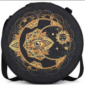 Sublimation Shaman <b>Drum</b> Bag | Cordura Fabric, Adjustable Strap | Handcrafted <b>Drum</b> Bags 8" to 24" - Product Image 1