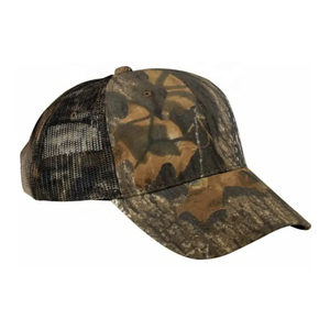 Casquette de chasse camouflage personnalisée 6 panneaux en polyester respirant pour extérieur, unisexe adulte, style printemps - Product Image 4