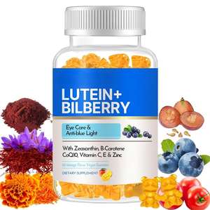 Gomitas <span class=keywords><strong>de</strong></span> Arándano con Luteína, Astaxantina, <span class=keywords><strong>Vitamina</strong></span> <span class=keywords><strong>C</strong></span> y E, Suplemento Dietético para el Bienestar Diario, Fórmula OEM - Product Image 1