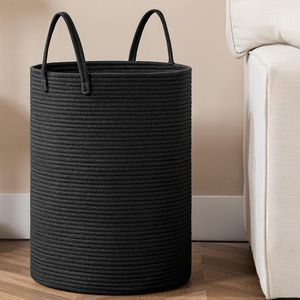 Cesta decorativa, solución de almacenamiento refinada, elegante cesta organizadora para el hogar, contenedor de almacenamiento de lujo, producto de almacenamiento de diseño moderno para el hogar - Product Image 1
