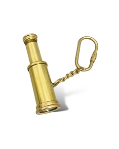 Vintage <b>Mini</b> Pull-Out Brass Telescope Keychain Shiny Polished Brass Metal Portable Spyglass Waterproof Lightweight Gift - Product Image 4