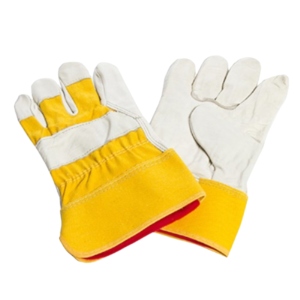 Gants de travail industriels en cuir de buffle, nouvelle conception canadienne, robustes, en coton, avec perforations confortables pour une protection optimale - Product Image 1