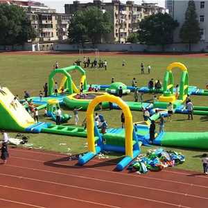 Parc aquatique gonflable géant pour les sports nautiques estivaux, les divertissements et les compétitions, en vinyle/PVC, usage commercial - Product Image 1