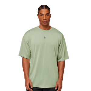 Camiseta Deportiva Extra Grande para Hombre, Transpirable, de Alto Rendimiento, Holgada, para Entrenamiento, Color Verde Niebla - Product Image 5