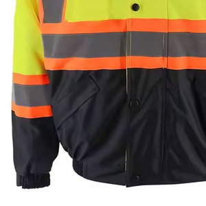Chaquetas de Seguridad Reflectantes de Alta Visibilidad para Hombre, Chaqueta de Trabajo de Alta Visibilidad Bicolor para Hombre - Product Image 5