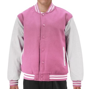 แจ็คเก็ต Letterman ผู้ชายขายดี แจ็คเก็ตวาร์ซิตี้ลำลองสำหรับฤดูหนาว คอตั้ง สไตล์เบสบอลสำหรับผู้ชาย - Product Image 5