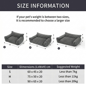 Cama para Mascotas Desmontable y Lavable, Cama Cálida para Perros y Gatos, Apta para Todas las Estaciones, Colchón para Mascotas, Cama de Felpa para Perros y Conejos para Sala de Estar - Product Image 4
