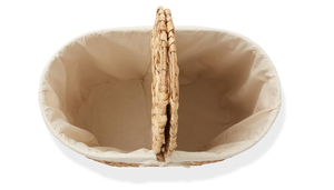 Artex HaiNam Oval Natural Rattan Storage <b>Basket</b> <b>With</b> <b>Lid</b> Rustic Multi-Purpose Organizer For Laundry And Neatening Storage - Product Image 3