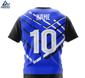 Uniforme de Rugby Transpirable de Alta Calidad con Diseño Único de Fabricación Propia, Logotipo Personalizado Impreso, Uniforme de Rugby de Manga Corta de Secado Rápido - Product Image 6