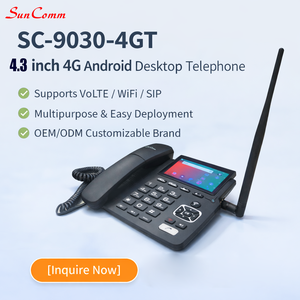 SunComm SC-9030-4GT Terminal téléphonique sans fil fixe 4G LTE avec carte SIM pour hôtel, maison, bureau, Android 7.1, écran 4,3 pouces - Product Image 2