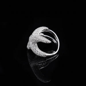 <b>Mens</b> 925 <b>Sterling</b> <b>Silver</b> Gothic Cross <b>Ring</b> with Lab Grown Diamonds Lightweight Iced Out Statement Luxury Bold Jewelry Gift Idea - Product Image 6