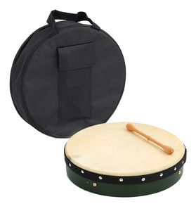 Bodhrán irlandais personnalisé avec logo, 18 pouces, tambour à cadre traditionnel irlandais avec logo personnalisable, tambour en bois Bodhrán irlandais de 16 pouces - Product Image 2