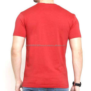 Camisetas de Diseño de Lujo, Nuevo Estilo Casual, OEM Personalizado, Ropa para Hombre, Manga Corta, Color Rojo - Product Image 3