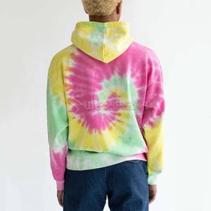 2025 Custom Tie Dye Printed Pullover Hoodies Unisex Tie Dye Oversize Crewneck Modern Sweatshirts Bold Expressive Hooded <b>Jumpers</b> - Product Image 6