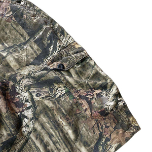 Nouvel Arrivage Pantalon Cargo Coupe Droite Anti-Plis Respirant Taille Élastique Fermeture Éclair Style Urbain Imprimé Camouflage Service OEM - Product Image 4