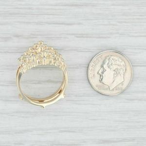 Elegante Vintage Glam Declaración Anillo de moda 18K Chapado en oro CZ Diamante Plata de Ley 925 - Product Image 3