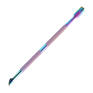 Pousse-cuticules double extrémité en acier inoxydable de haute qualité avec manche antidérapant, outil de suppression et de raclage pour nail art, faible MOQ - Product Image 2