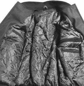 Chaqueta Deportiva de Lana Negra con Cuello Alto, Resistente al Viento y Ecológica - Product Image 6