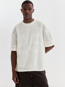 Camisetas deportivas de malla blanca para hombre, manga corta, transpirables, con serigrafía personalizada, ropa deportiva de verano, camisetas informales. - Product Image 1