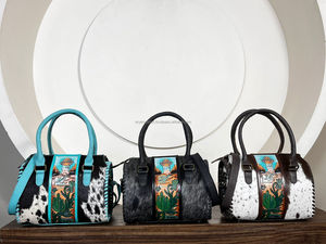 กระเป๋าหนังวัวแท้สไตล์ตะวันตกแบบ OEM ODM  งานแฮนด์เมด  ขนาดเล็ก  ทรง Speedy Duffel  ดีไซน์หรูหรา  กระเป๋าสะพายข้างสำหรับผู้หญิง - Product Image 6