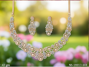 Ensemble de bijoux de mariée indiens traditionnels élégants, collier pour femmes, pour mariage, fête, anniversaire, fiançailles, cadeau - Product Image 5