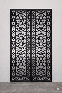 KHP Traditional Rustic Wrought Iron Exterior Entry Gate Decoration Manual <b>Swing</b> Style Finished Surface Garden Use 1 Year - Product Image 3