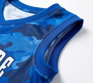 Conjunto de Uniforme de Baloncesto Personalizado por Sublimación, Azul Sólido, Pantalones Cortos, Malla Transpirable, Uniformes de Equipo al por Mayor, Entrenamiento Masculino, Secado Rápido - Product Image 3