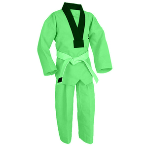 Ensemble d'uniformes d'arts martiaux haut de gamme : Taekwondo Dobok, Karaté Gi – Coutures renforcées, respirant, léger, en polyester - Product Image 5