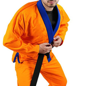 Uniforme de judo pour adultes en polyester/coton, logo personnalisé OEM, vêtements de sport extensibles, uniformes d'arts martiaux - Product Image 3