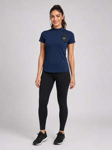 Shirt Slim Fit Casual Fashion <b>Top</b> for Women <b>Mock</b> <b>Neck</b> T Shirt Custom Women <b>Mock</b> <b>Neck</b> T Shirt Soft Fabric High Collar OEM - Product Image 1