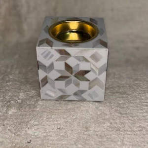 Porte-encens en os incrusté et nacre avec brûleur de Bakhoor, coquille décorative aromatique pour intérieurs - Product Image 4