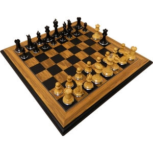 Jeu d'échecs en bois de luxe fait main, plateau pliable portable, pièces d'échecs sculptées à l'ancienne, jeu de société familial classique, vente en gros de jeux d'échecs - Product Image 3