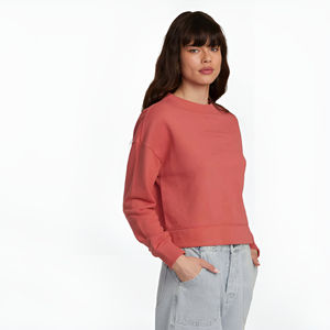 Servicio OEM, Venta al por Mayor de Camisetas Cortas para Mujer, Invierno/Verano, 100% Algodón, Felpa, Logotipo Personalizado, Marca Privada, Transpirable, Tallas Grandes - Product Image 5