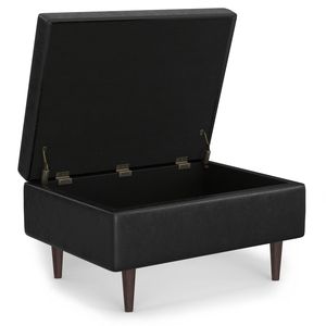 Tavolino da Caffè Mid-Century Shay con Pouf Contenitore, Arredamento Moderno per la Casa - Product Image 3