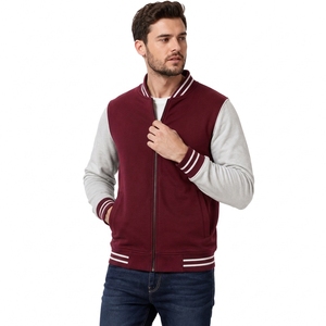 Custom Men's Bomber <b>Jacket</b> OEM ODM Private Label <b>Zip</b> <b>Up</b> Casual <b>Jacket</b> Manufacturer Factory Supplier - Product Image 2