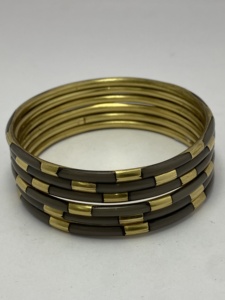 Colorful Brass Resin Bangles Light Turquoise Color Fashion Jewelry Best Gift for <b>Girlfriend</b> Product Manufacturer From India - Product Image 2