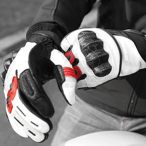 Gants de course en cuir de qualité professionnelle avec fermeture à scratch sécurisée, maintien optimal de la préhension pour une utilisation sportive - Product Image 4