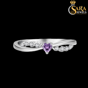 Anillo de Diamantes en Oferta, Plata de Ley 925, Anillo de Compromiso para Mujer, Estilo Clásico, Disponible para la Venta - Product Image 2