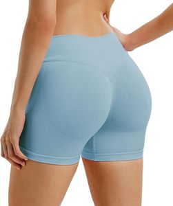 High Waist Biker Shorts for Women Plus Size <b>Athletic</b> Gym Running Pilates Yoga Sport Short Workout Shorts - Product Image 1