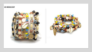 Ensemble de bracelets tendance multi-couches perlés faits à la main, uniques, pour mariage et soirée, bijoux de mode, cadeau pour hommes, femmes et couples - Product Image 2