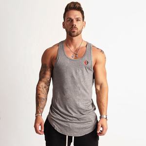 Men tank Top Grey Pakistan Made Best Quality Men Quick Dry Tank Top Solid Color Custom logo Men <b>Vest</b> Top - Product Image 4