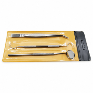 Kit d'examen dentaire en acier inoxydable pour usage professionnel : miroir de blanchiment dentaire, détartreur, pinces, instruments chirurgicaux de base - Product Image 4