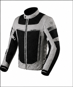 Rush Men's % Polyester Motorcycle Jacket Full Sleeve Mesh Breathable Waterproof Quick Dry Anti-UV 220g Racing Wear - Product Image 2