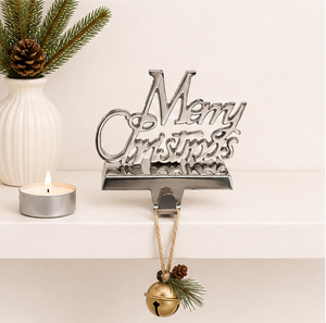 Gancho para Calcetines Navideños de Aluminio Pulido con Escritura 'Merry Christmas', Resistente a la Corrosión, para Decoración Navideña del Hogar, Venta al Por Mayor - Product Image 6