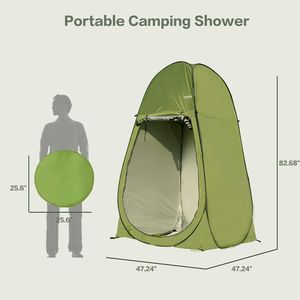 Tenda Portatile Istantanea da 7FT per Campeggio, Spogliatoio Esterno e Riparo dal Sole, Toilette Pieghevole per Escursioni - Product Image 2