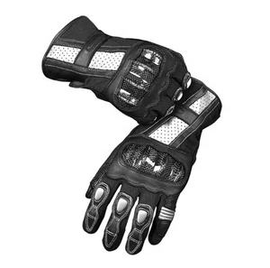 Microfibre anti-dérapant tissu plein doigt en cuir moto cyclisme sport Protection des mains gants de moto du Pakistan - Product Image 3