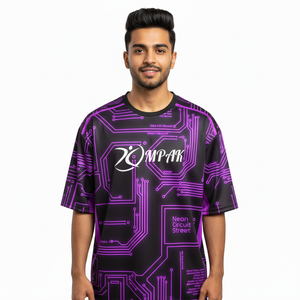 Camiseta Sublimada de Estilo Urbano Oversize para Hombre, Ropa Casual de Moda con Corte Holgado - Product Image 1