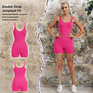 Mono enterizo ajustado con cremallera frontal en V profundo y leggings para mujer - Product Image 1