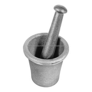 Juego de Mortero y Pilón de Hierro Fundido Tradicional para Especias, Semillas y Condimentos - Ecológico para Uso en el Hogar, Restaurantes y Hoteles - Product Image 1